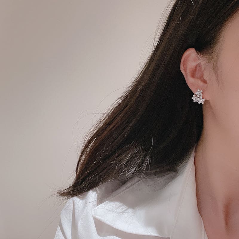 Lotus Three Flowers Earrings