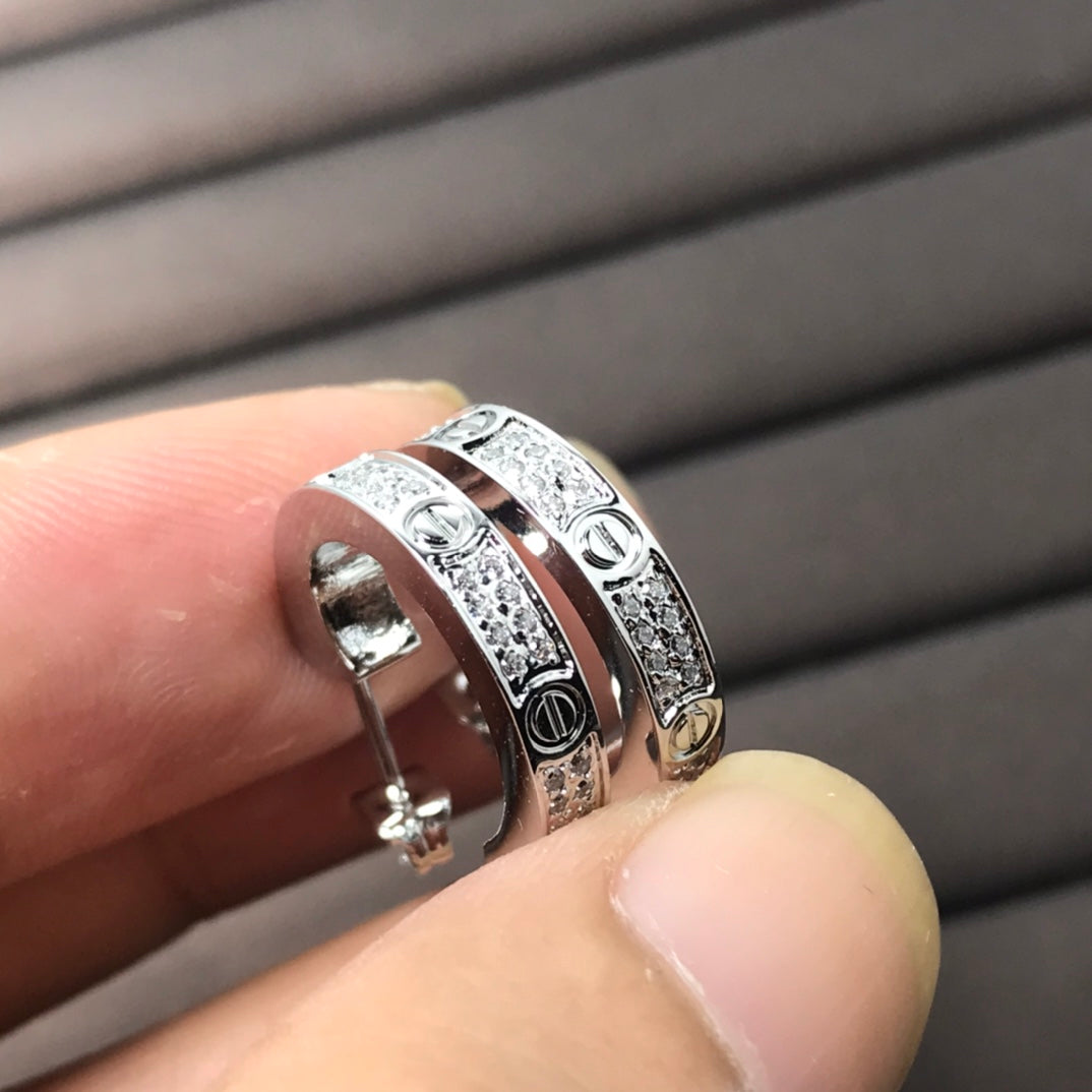 Love Pave Diamonds Earrings