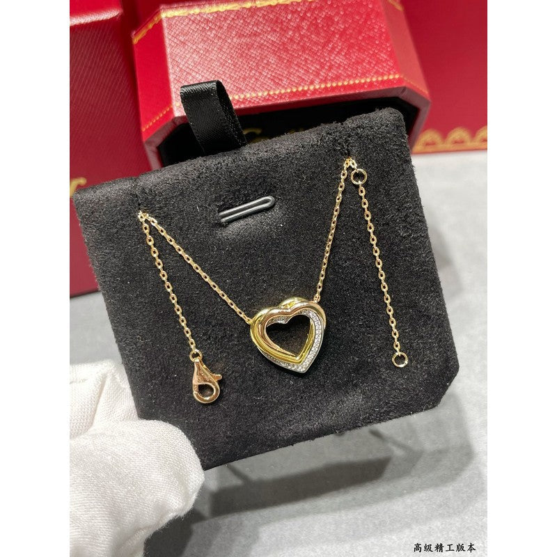 Trinity Heart Diamond Necklace