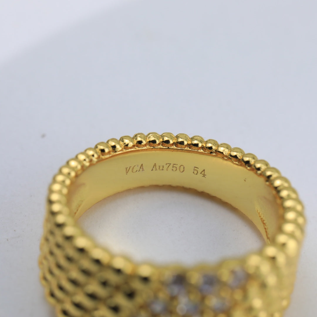 Perlée Diamonds Five Rows Ring