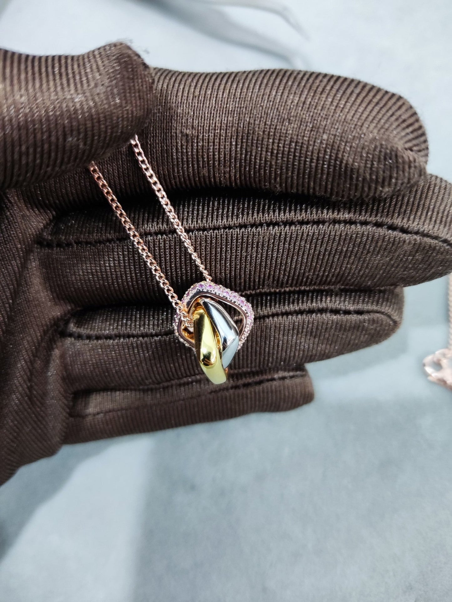 Trinity Pink Diamond Necklace