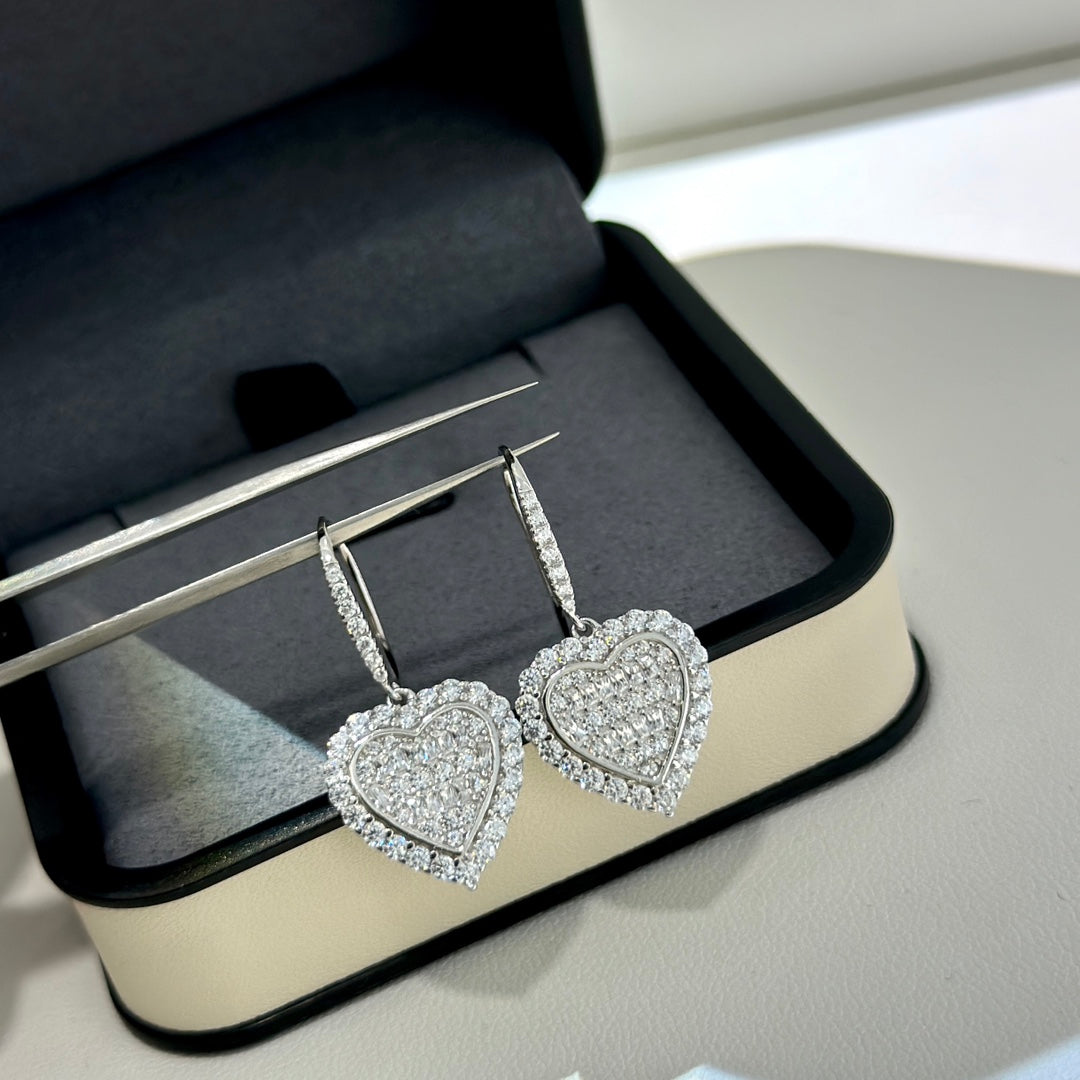 T Heart Diamonds Earrings