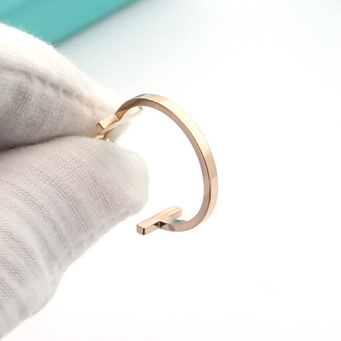 T Hoop Earrings