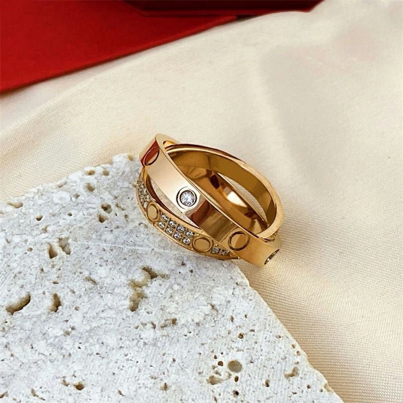 Love Diamond Double Ring