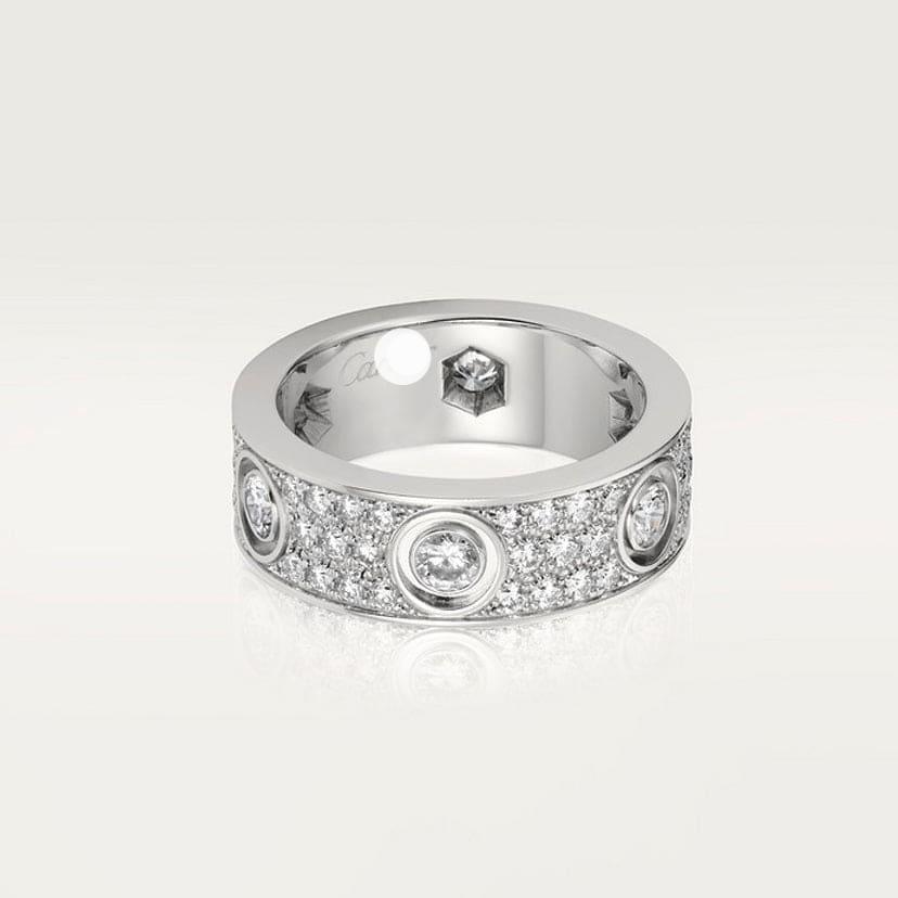 Love Diamond-Paved 6.5mm Ring