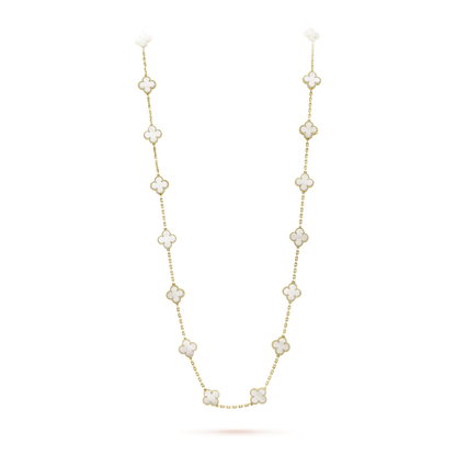 Vintage Alhambra 20 Motifs Long Necklace