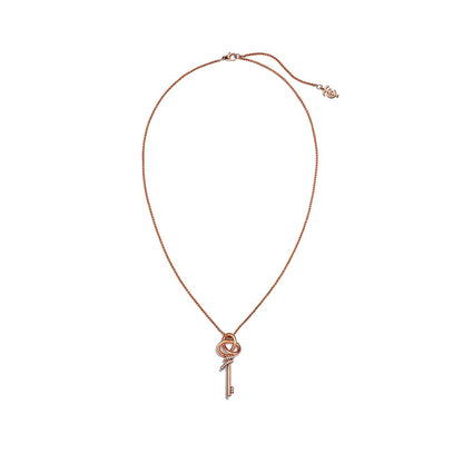 T Keys Woven Diamonds Medium Necklace