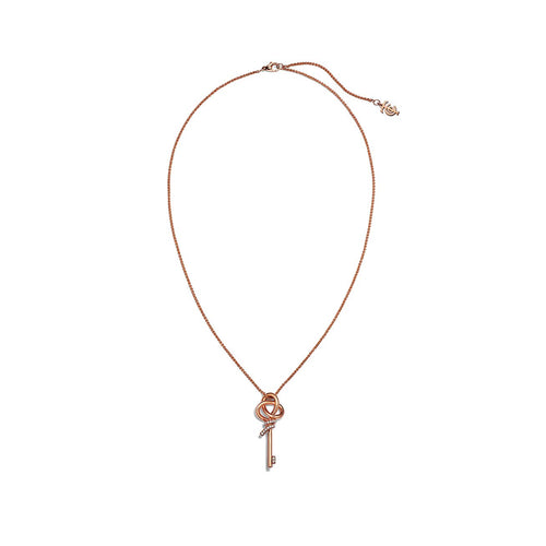 T Keys Woven Diamonds Medium Necklace