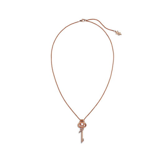T Keys Woven Diamonds Medium Necklace