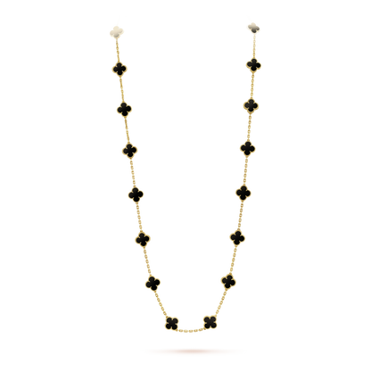 Vintage Alhambra 20 Motifs Long Necklace
