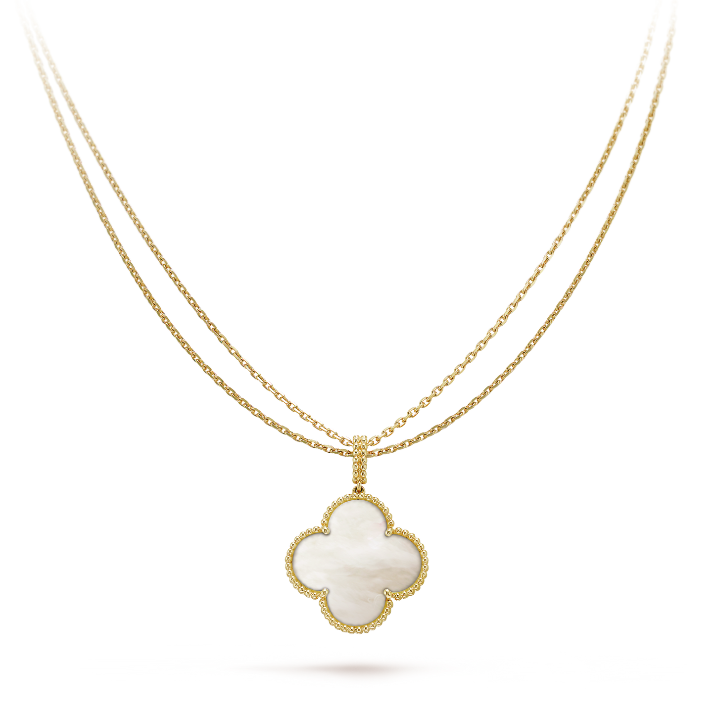 Magic Alhambra One Motif Pearl Necklace