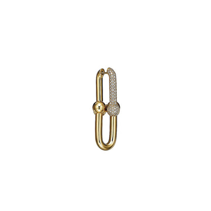 T HardWear Large Link Diamonds Earrings