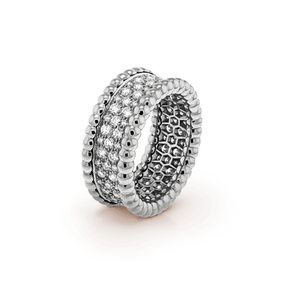 Perlée Diamonds 3 Row Ring
