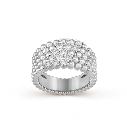 Perlée Diamonds Five Rows Ring