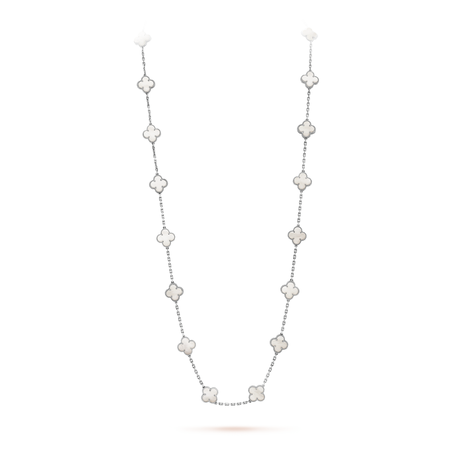 Vintage Alhambra 20 Motifs Long Necklace