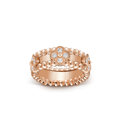 Perlée Diamond Ring Sweet Clovers