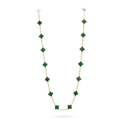 Vintage Alhambra 20 Motifs Long Necklace