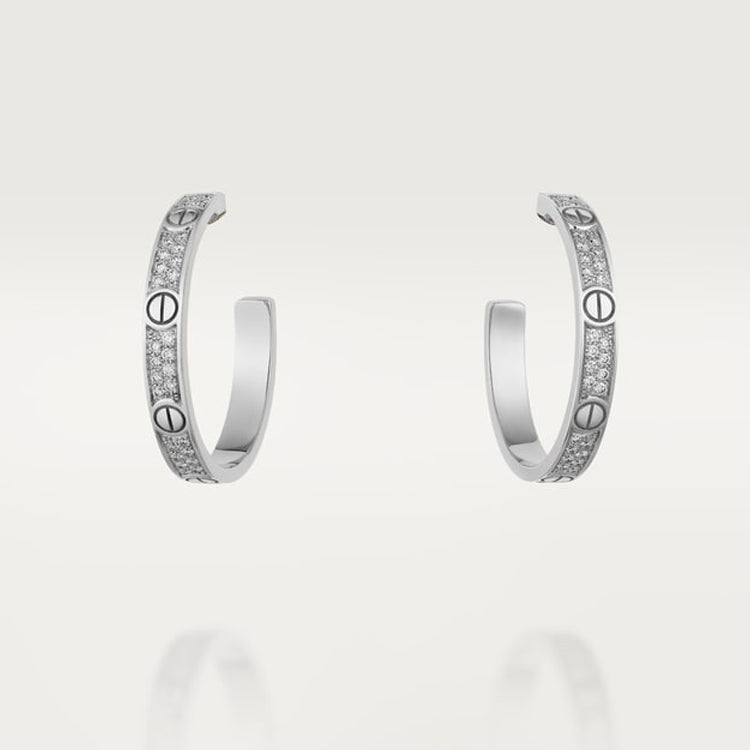 Love Pave Diamonds Earrings