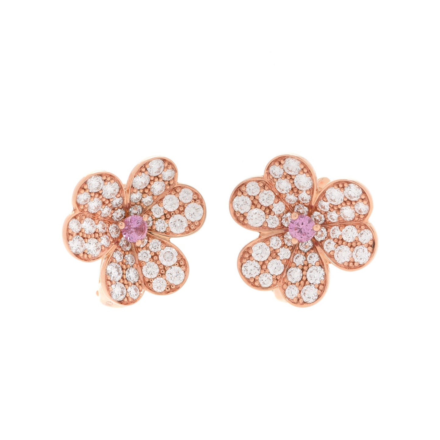 Frivole Pink Sapphire Earrings
