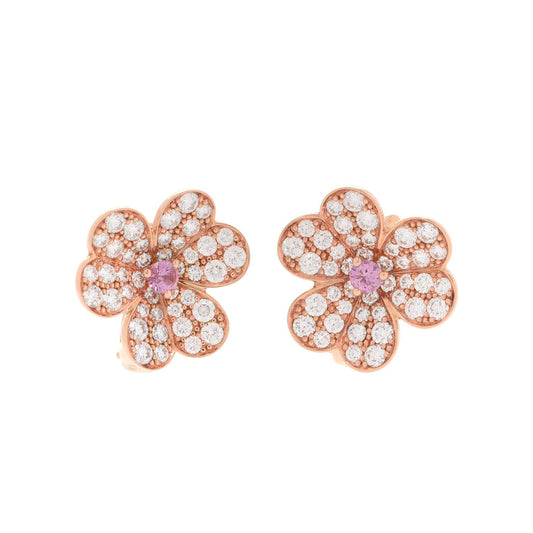 Frivole Pink Sapphire Earrings