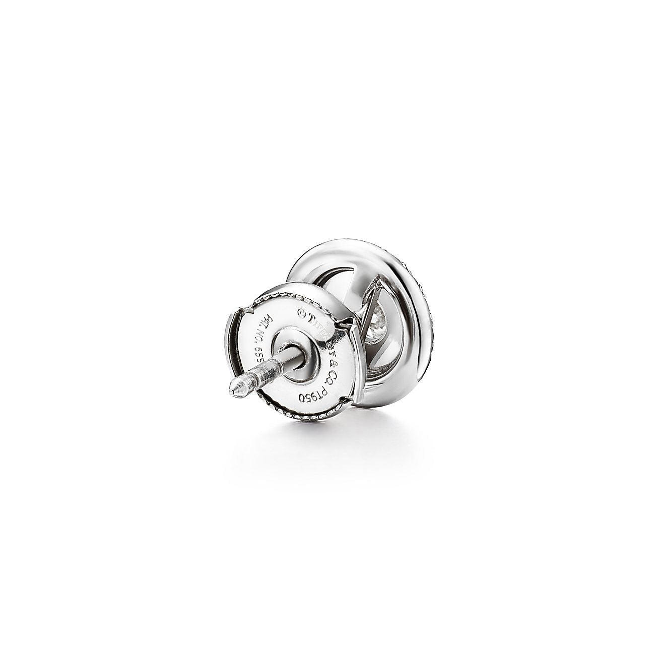 T Soleste Diamonds White Gold Earrings