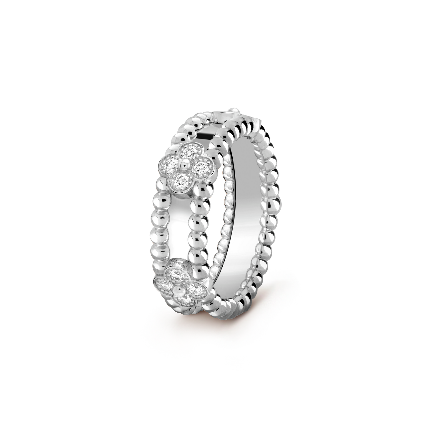 Perlée Diamond Ring Sweet Clovers
