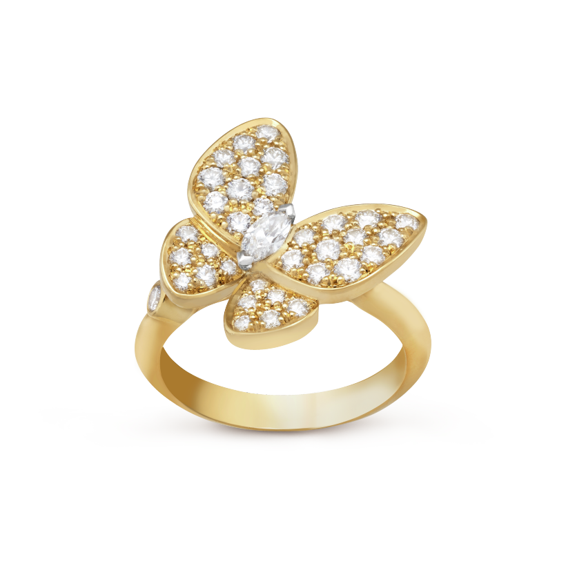 Two Butterfly Ring
