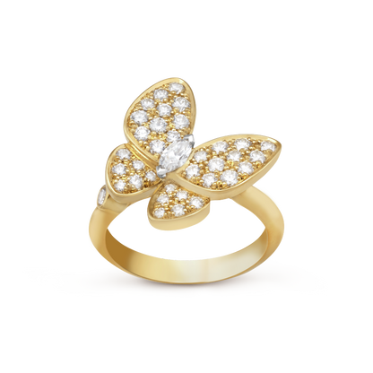 Two Butterfly Ring