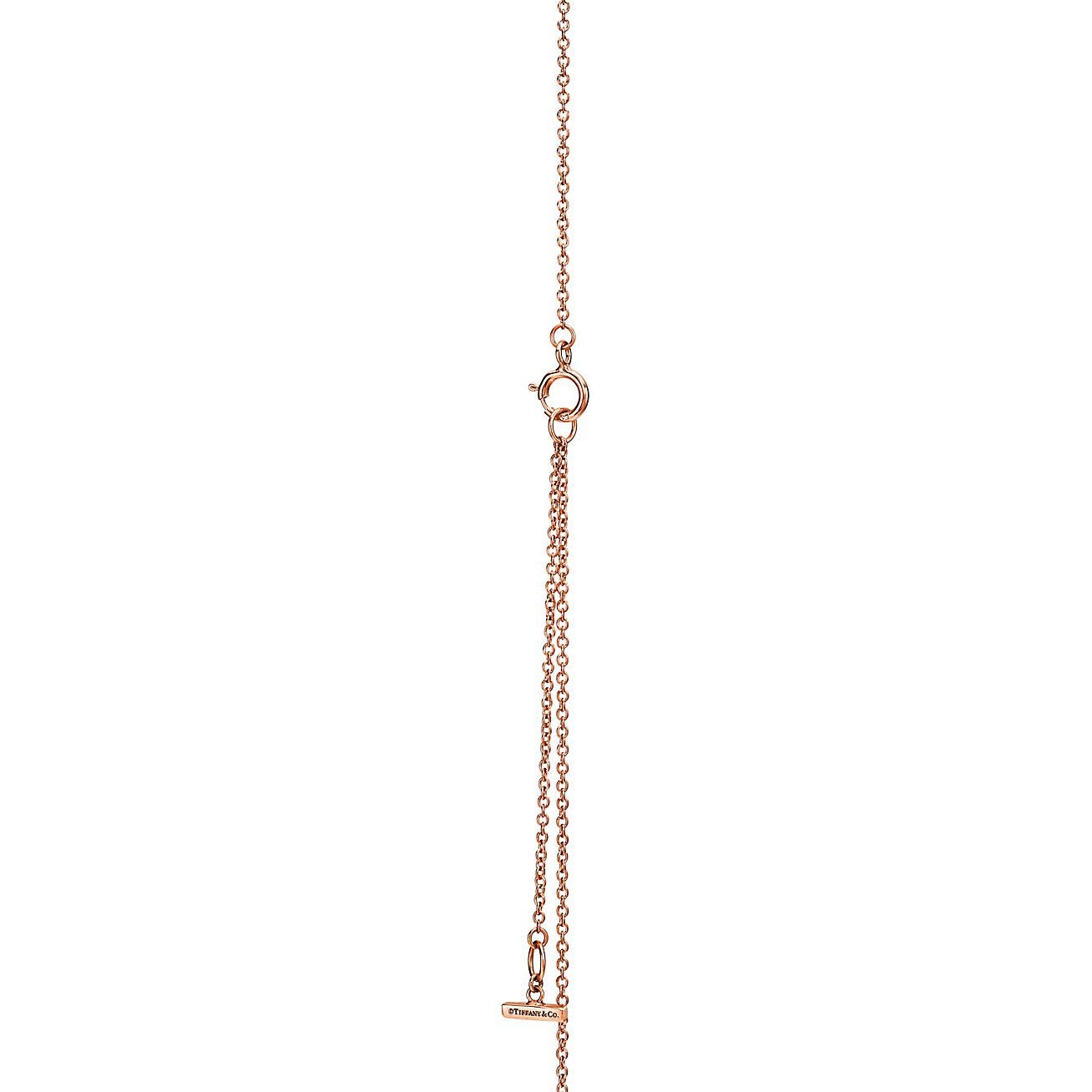 T Diamond & Turquoise Circle Pendant Necklace