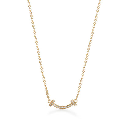 T Small Diamond Pendant Necklace