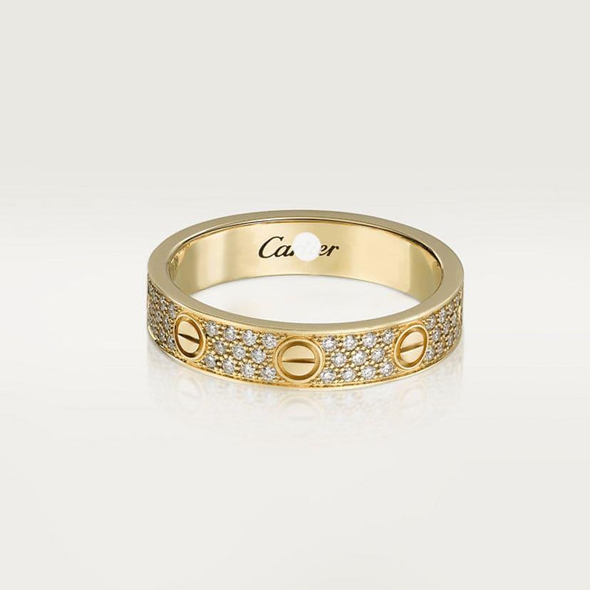 Love Diamond-Paved 5mm Ring