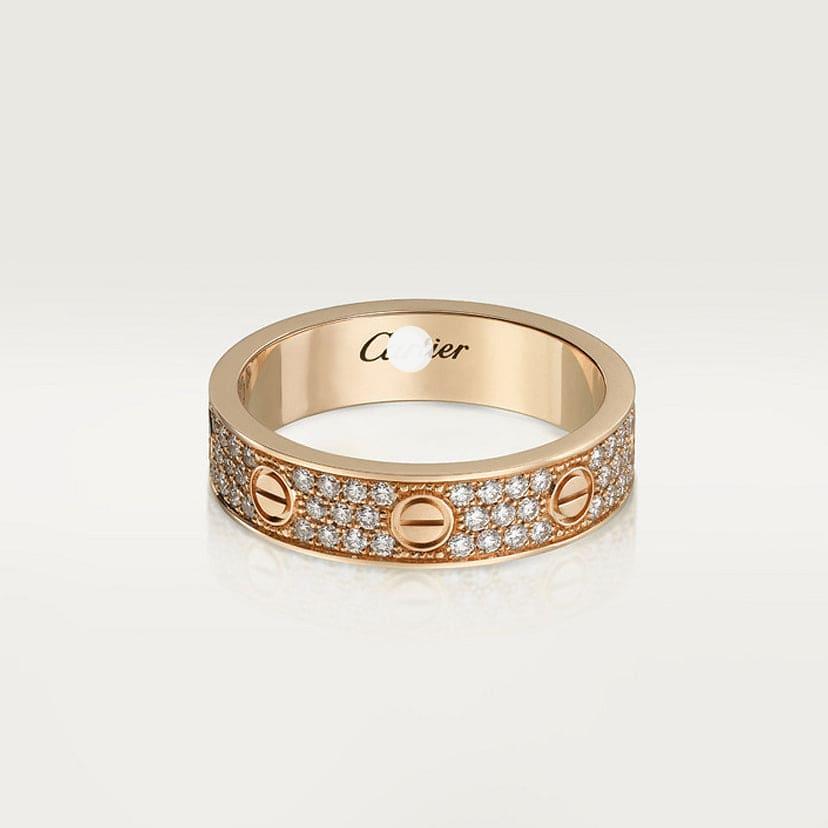 Love Diamond-Paved 5mm Ring
