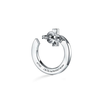T T1 Open Hoop Earrings