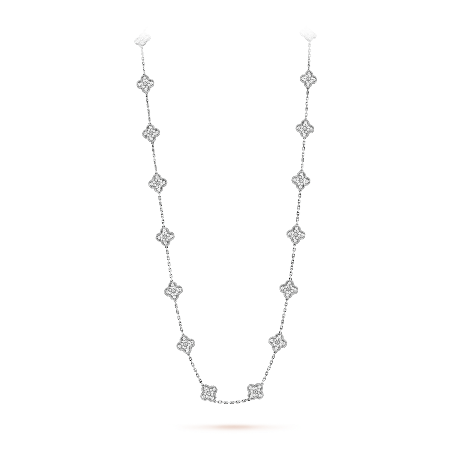 Vintage Alhambra 20 Motifs Long Necklace