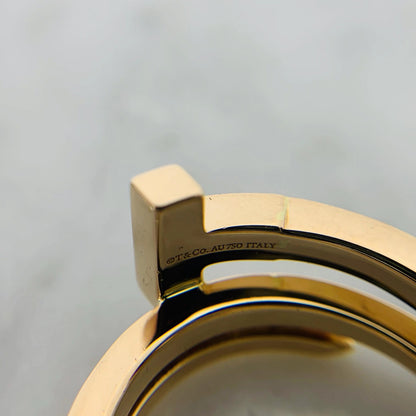 T Diamond Square Ring