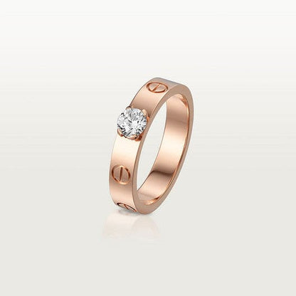 Love Solitaire Ring