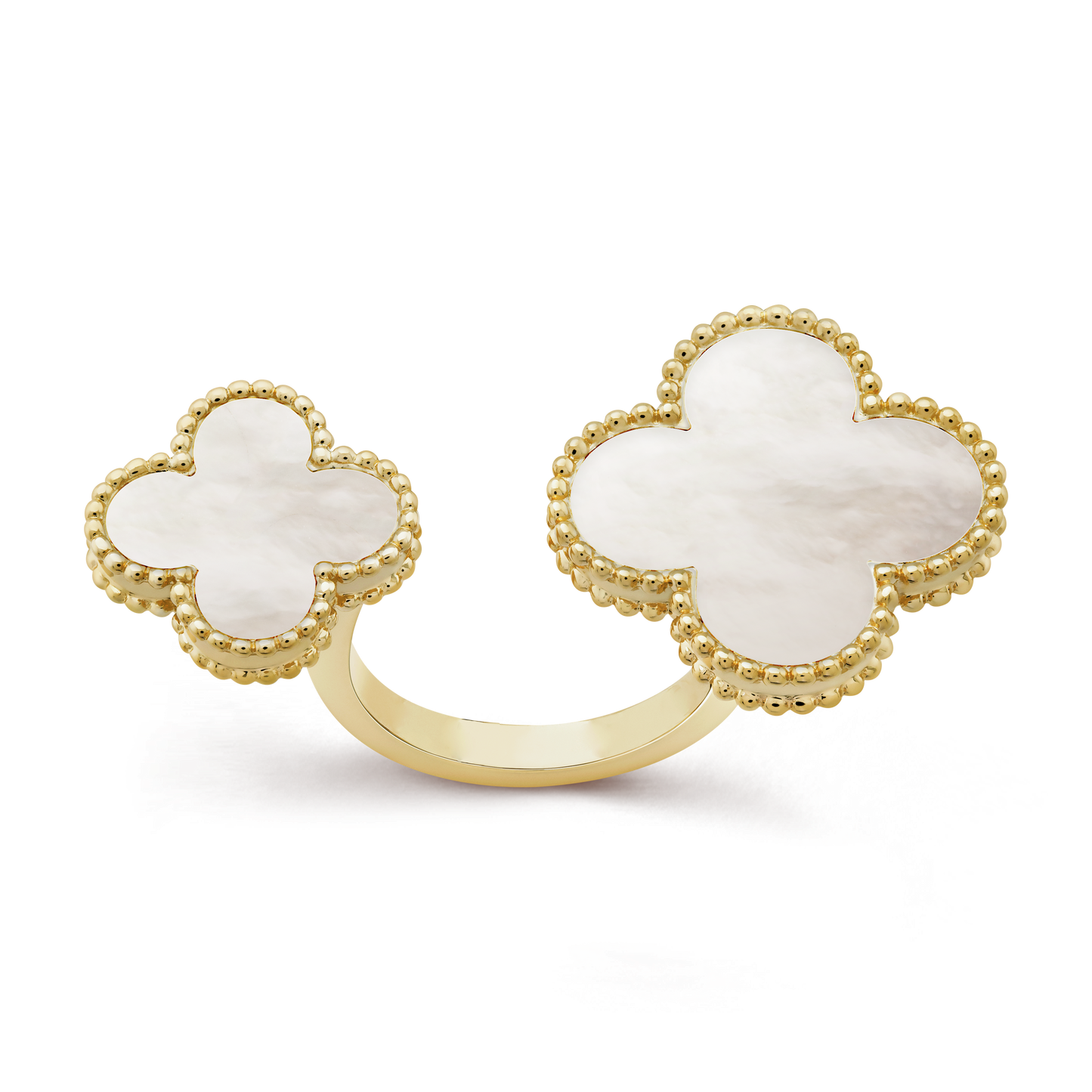 Magic Alhambra Mother Of Pearls Clover Ring