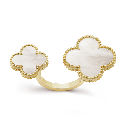 Magic Alhambra Mother Of Pearls Clover Ring
