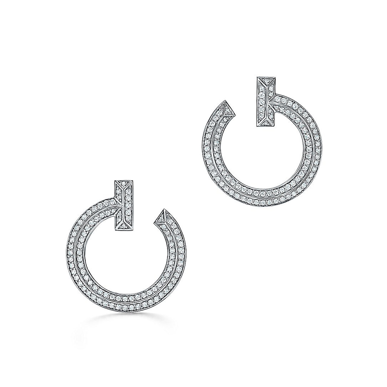 T T1 Open Hoop Earrings