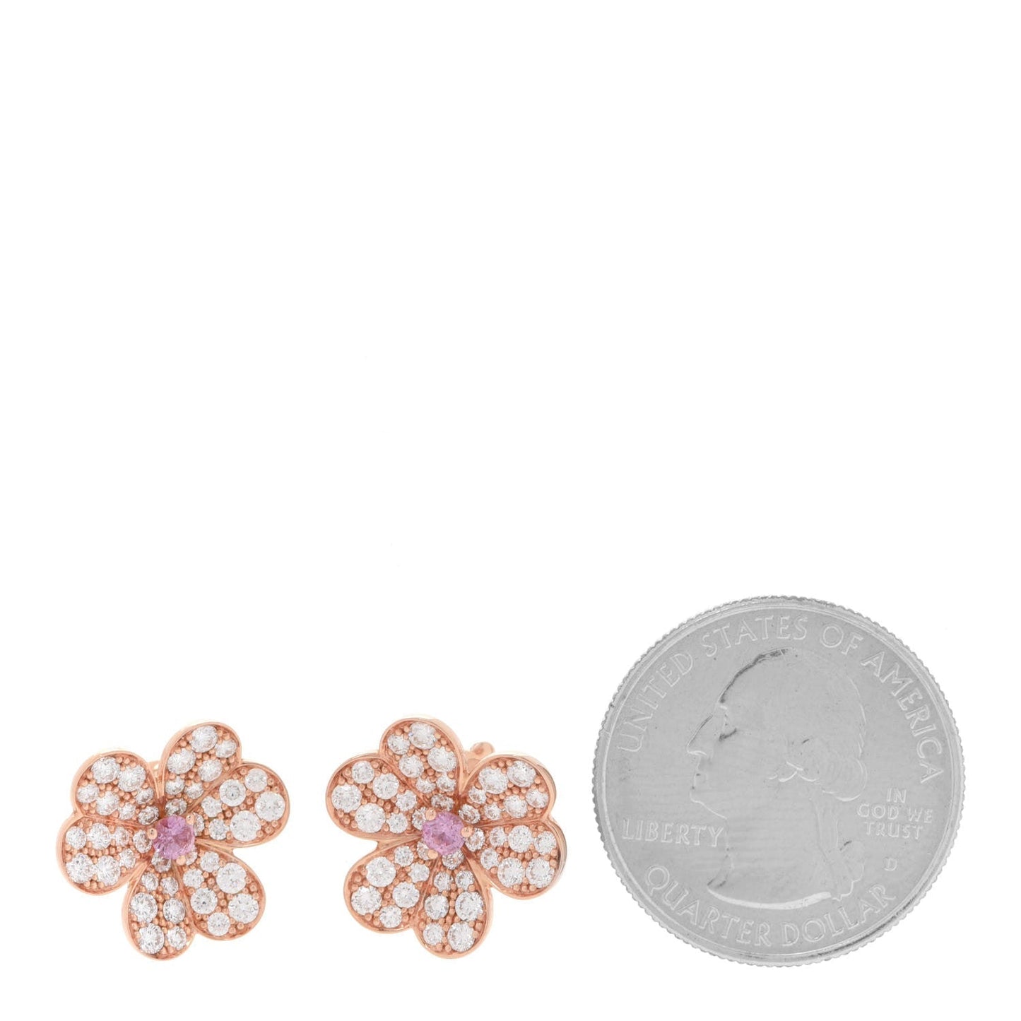Frivole Pink Sapphire Earrings