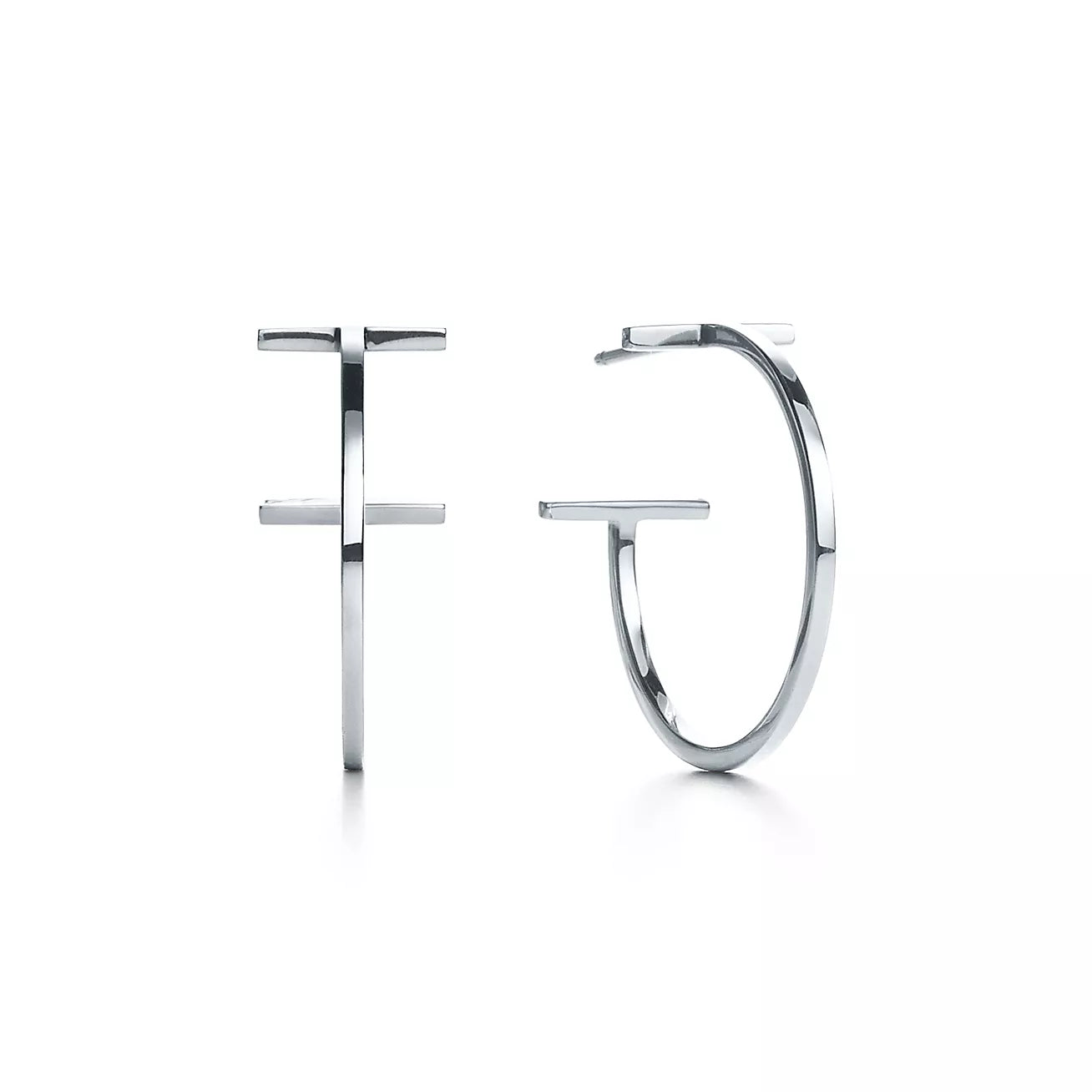 T Hoop Earrings