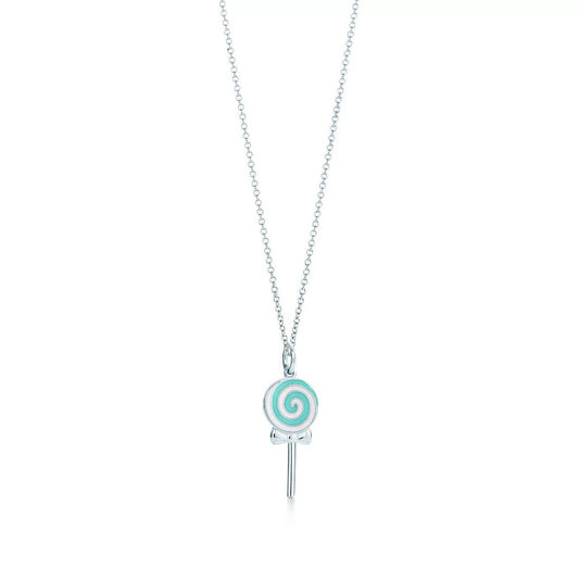 T Lollipop Charm Chain Necklace