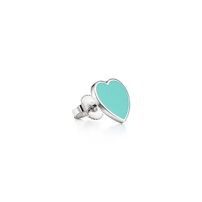 Return to Blue Heart Earrings