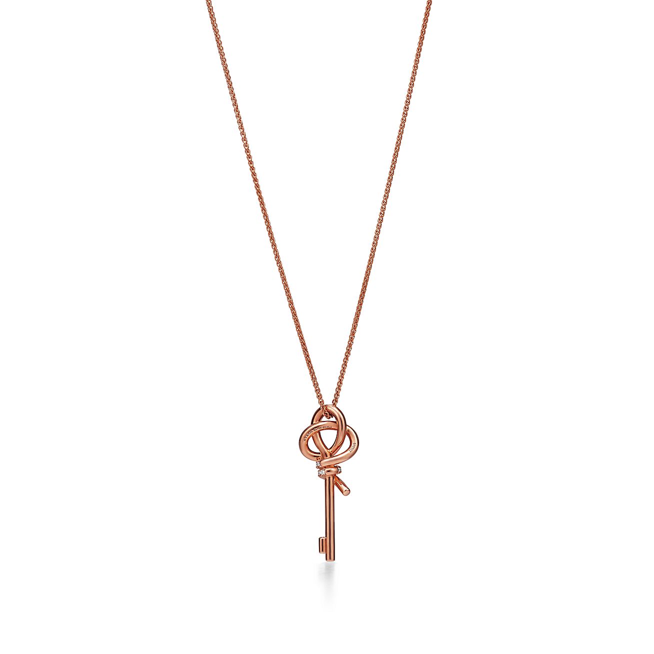 T Keys Woven Diamonds Medium Necklace
