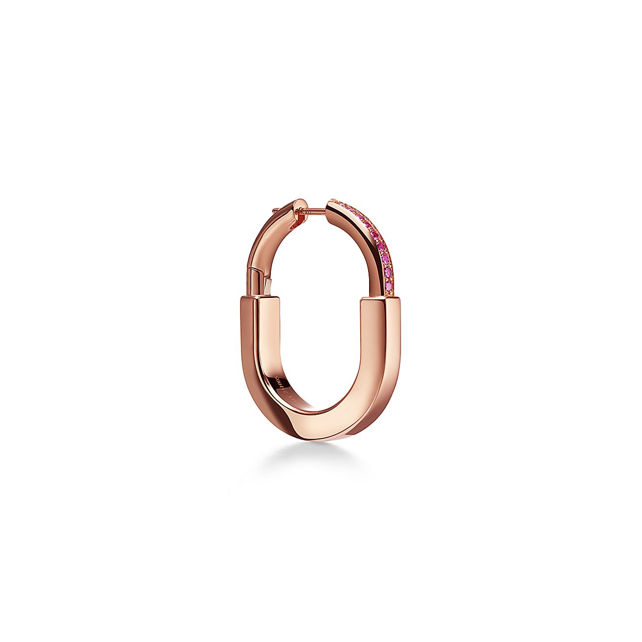 T Lock ROSÉ Edition Medium Earrings