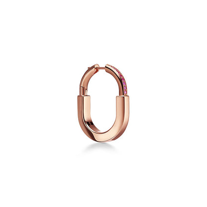 T Lock ROSÉ Edition Medium Earrings