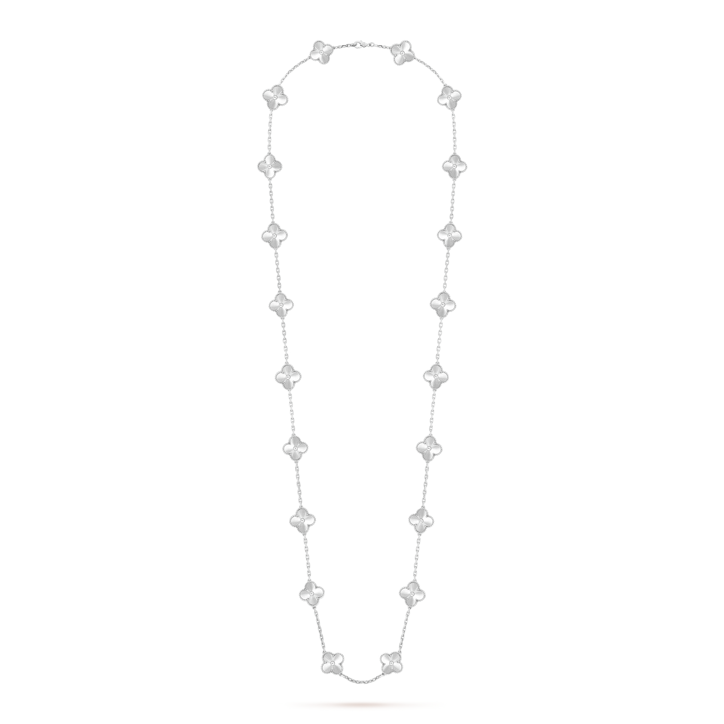 Vintage Alhambra 20 Motifs Long Necklace