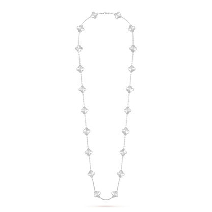 Vintage Alhambra 20 Motifs Long Necklace