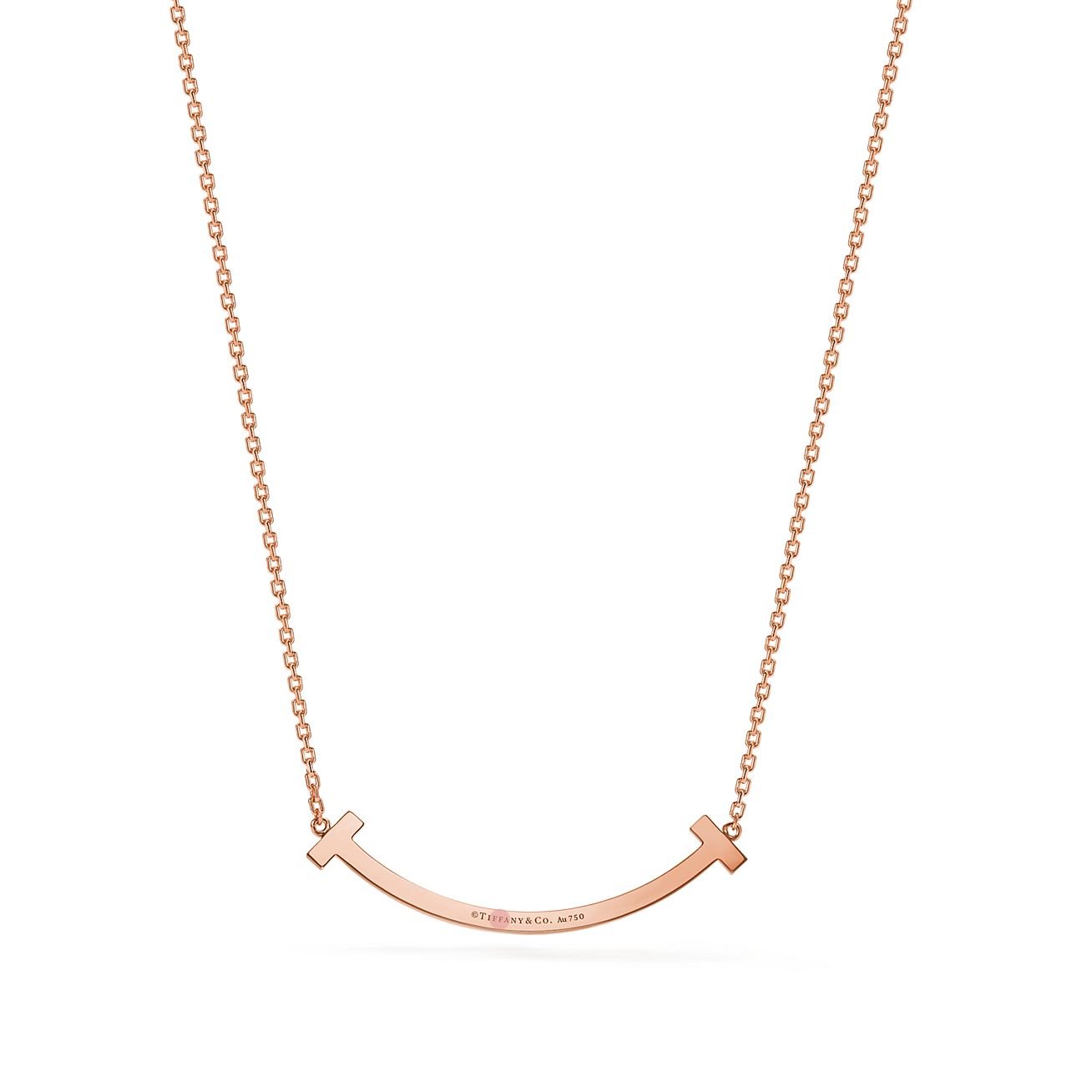 T Medium Diamond Pendant Necklace