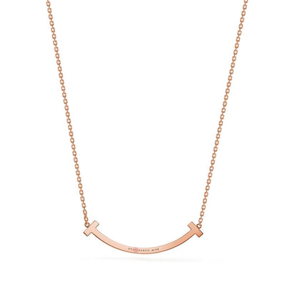 T Medium Diamond Pendant Necklace